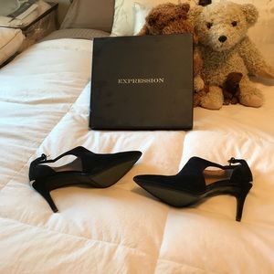 Calvin Klein open high booties